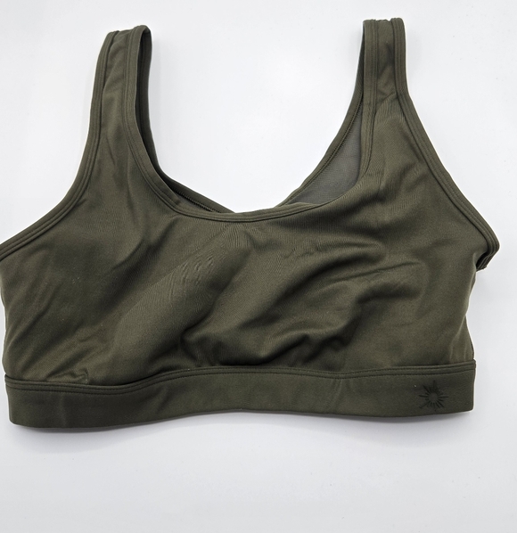Offline Other - Offline x Aerie | Olive Green Mesh Back Sports Bra Size Medium